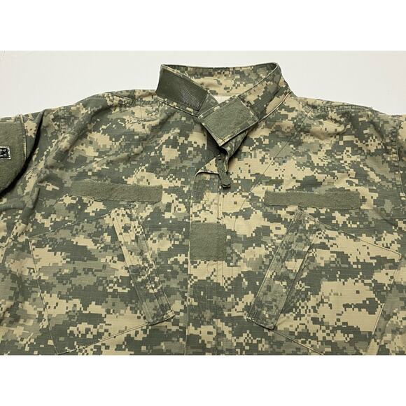US Army Military Jacket Mens Medium Green Tan Digital Camo - Picture 2 of 6
